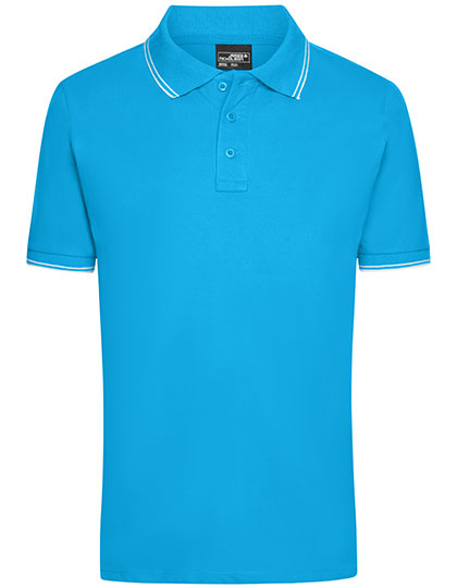 Men´s Polo in Turquoise, Größe 3XL