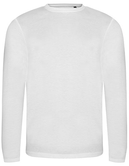 Long Sleeve Tri-Blend T in Solid White, Größe XXL