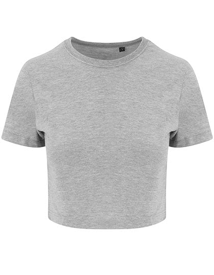 Women´s Tri-Blend Cropped T in Heather Grey, Größe XL