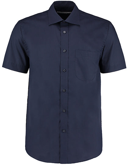 Men´s Classic Fit Business Shirt Short Sleeve in Dark Navy, Größe 49/50 (3XL/19H)