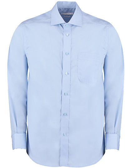 Men´s Classic Fit Non Iron Shirt Long Sleeve in Light Blue, Größe 47 (XXL/18H)