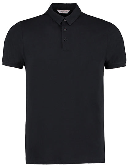 Men´s Fashion Fit Polo Shirt Short Sleeve in Black, Größe XXL