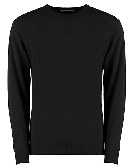 Regular Fit Arundel Crew Neck Sweater in Black, Größe 3XL