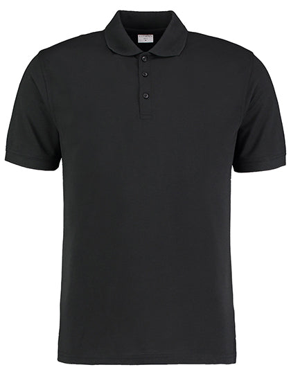 Men´s Slim Fit Klassic Superwash® 60° Polo in Black, Größe XXL