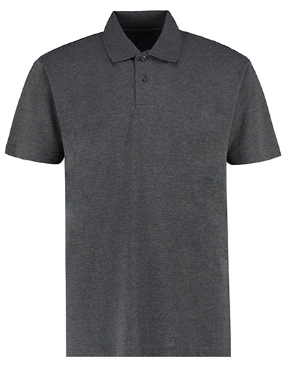 Regular Fit Workforce Polo in Dark Grey Marl, Größe 5XL