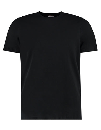 Fashion Fit Cotton Tee in Black, Größe 3XL