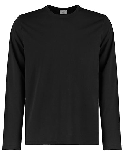 Fashion Fit Long Sleeve Superwash® 60° Tee in Black, Größe 3XL