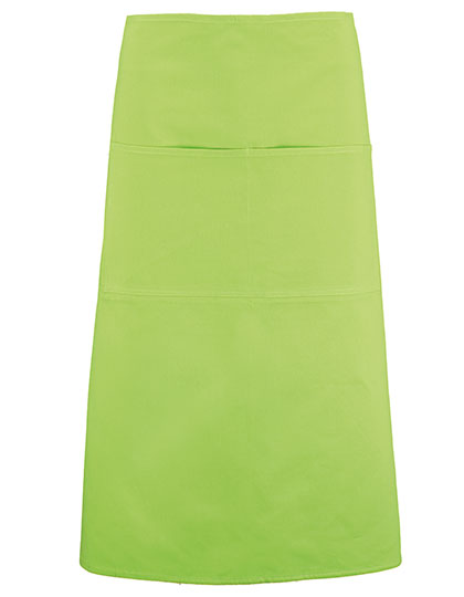 Long Superwash® 60º Bar Apron Unisex in Lime, Größe 89 x 79 cm