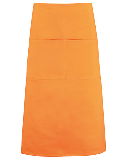 Long Superwash® 60º Bar Apron Unisex in Orange, Größe 89 x 79 cm
