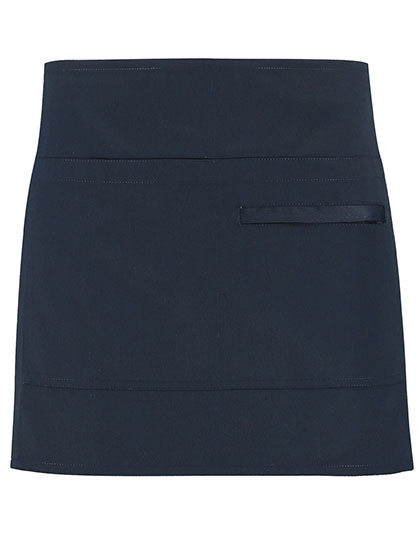 Short Superwash® 60º Bar Apron Unisex in Navy, Größe 38 x 69 cm