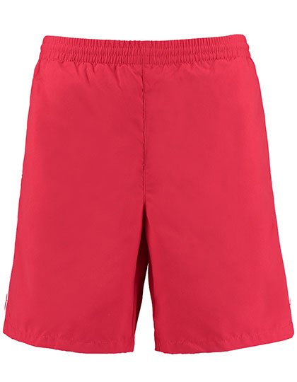 Classic Fit Track Short in Red, Größe XXL