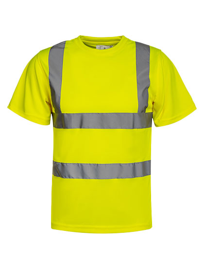 Hi-Vis Basic T-Shirt Cordoba in Signal Yellow, Größe 5XL