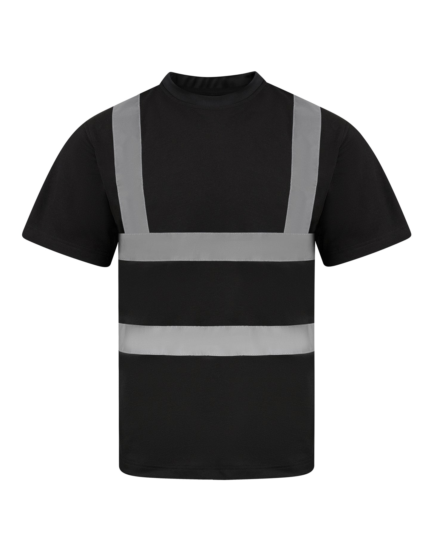 Heavy Duty Polycotton Hi-Vis T-Shirt Barcelona in Black, Größe 7XL
