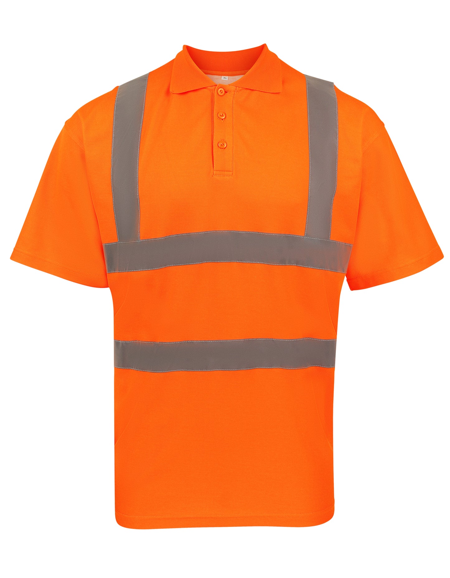High-End Polycotton Hi-Vis Polo Shirt Cambridge in Signal Orange, Größe 7XL