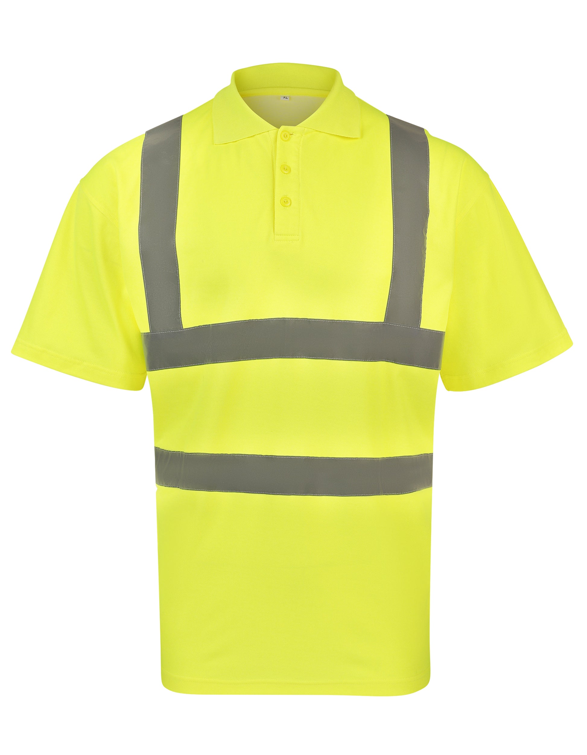 High-End Polycotton Hi-Vis Polo Shirt Cambridge in Signal Yellow, Größe 7XL