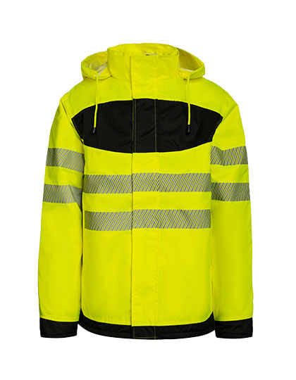 EOS Hi-Vis Workwear Parka With Printing Area in Signal Yellow, Größe 5XL