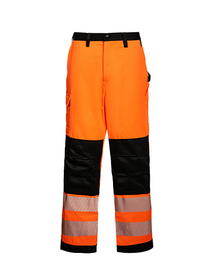 EOS Hi-Vis Workwear Trousers With Printing Areas in Signal Orange, Größe 114