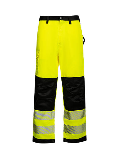 EOS Hi-Vis Workwear Trousers With Printing Areas in Signal Yellow, Größe 114