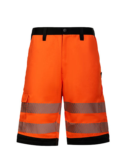 EOS Hi-Vis Workwear Shorts With Printing Areas in Signal Orange, Größe 60
