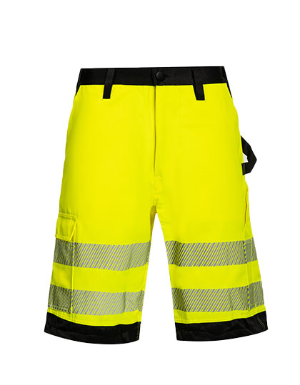 EOS Hi-Vis Workwear Shorts With Printing Areas in Signal Yellow, Größe 60