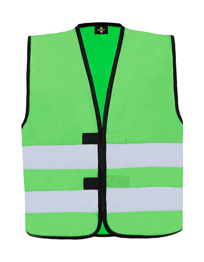Kids´ Hi-Vis Functional Safety Vest Aarhus in Green, Größe XXS (3/4 years)