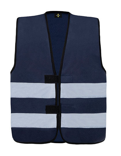 Kids´ Hi-Vis Functional Safety Vest Aarhus in Navy, Größe XXS (3/4 years)