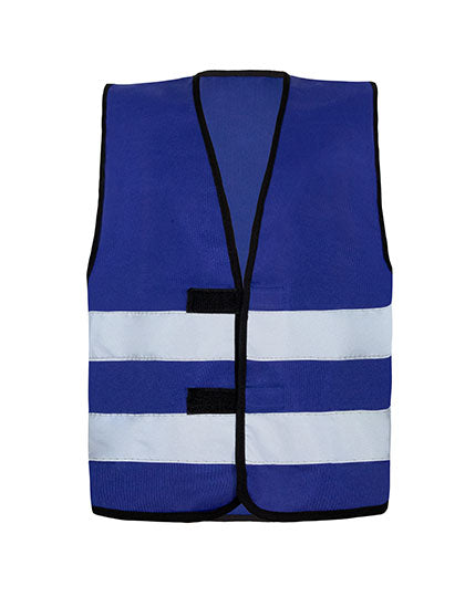Kids´ Hi-Vis Functional Safety Vest Aarhus in Royal Blue, Größe XXS (3/4 years)