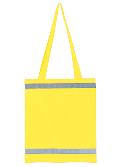 Warnsac® Reflective Shopping Bag With Long Handles in Signal Yellow, Größe approx. 38 x 42 cm