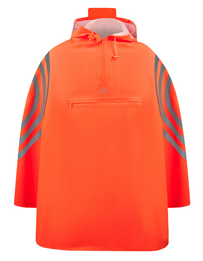 Super Premium Rain Poncho Rotterdam in Orange, Größe L