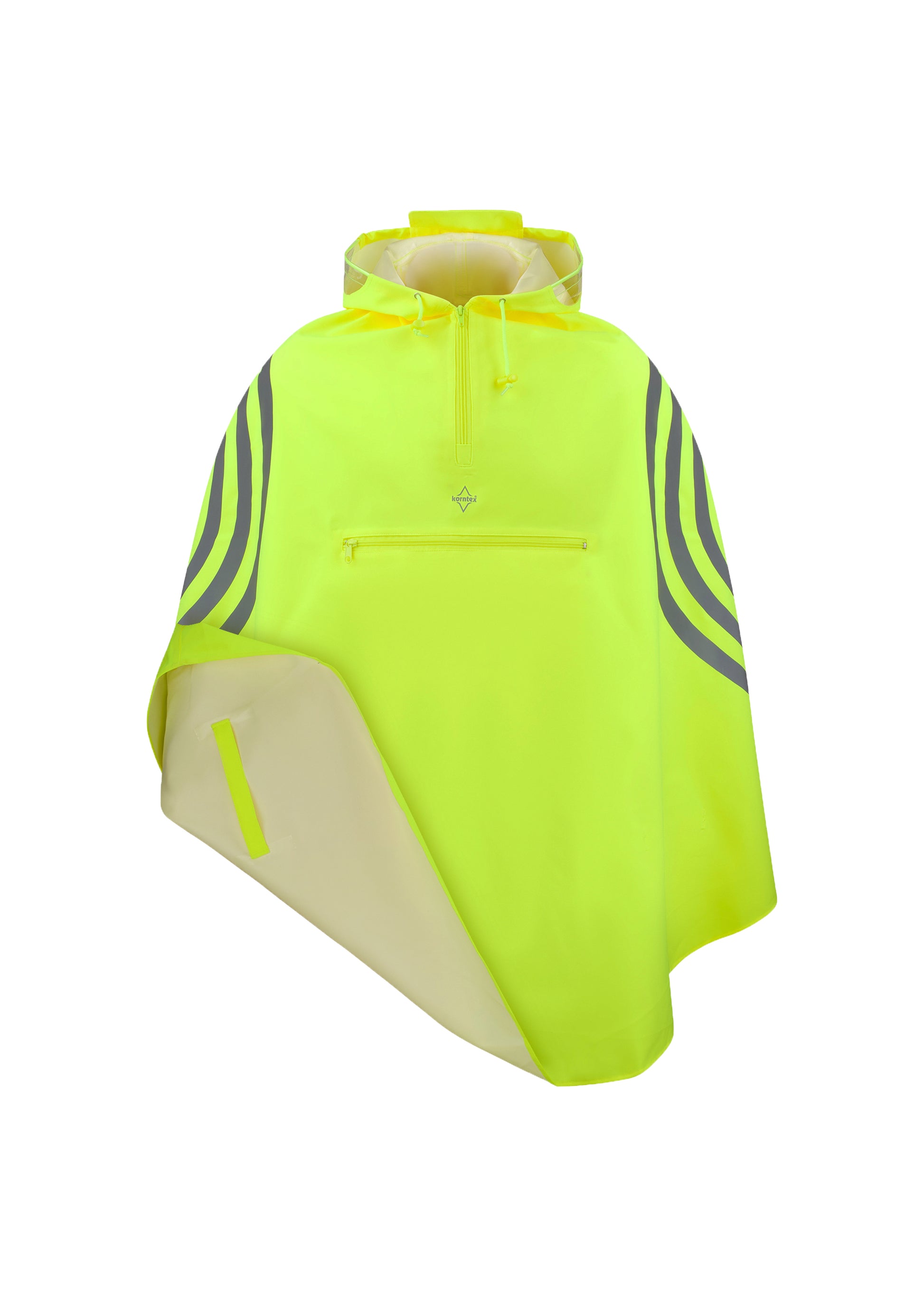 Super Premium Rain Poncho Rotterdam in Yellow, Größe L