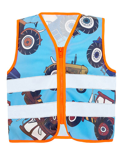Children´s Safety Vest Action Working Heroes CO² Neutral in Tractor, Größe S (8-10 years)