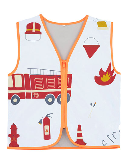 Children´s Functional Vest Rescue Rangers CO² Neutral in Fire brigade, Größe S (8-10 years)