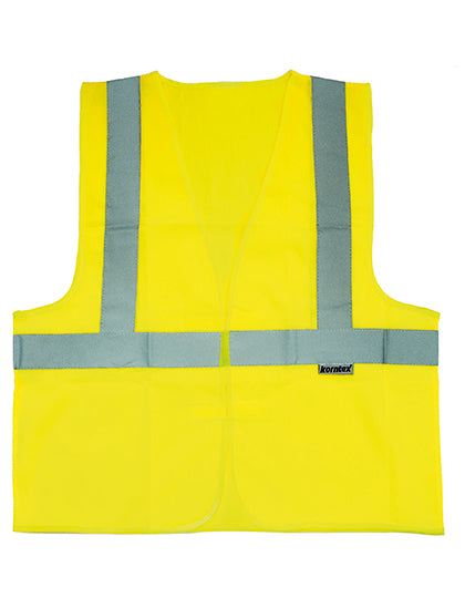 Hi-Vis Safety Vest With 3 Reflective Stripes Bremen in Signal Yellow, Größe XXL