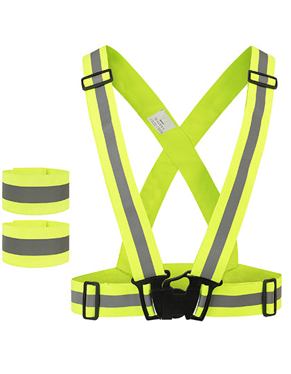 Elastic Hi-Vis Body Belt Glarus in Signal Yellow, Größe One Size (Adults)