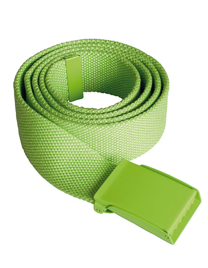 Trendy Promotional Belt Basel in Lime Green, Größe One Size