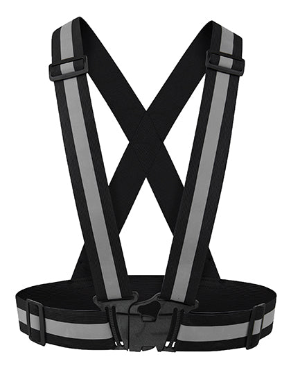 Elastic Hi-Vis Body Belt Prague in Black, Größe One Size