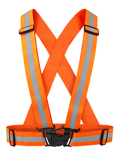 Elastic Hi-Vis Body Belt Prague in Orange, Größe One Size