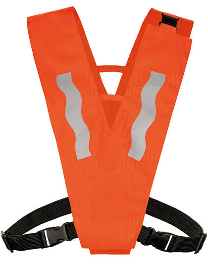 Kids´ Hi-Vis Safety Collar Haiti With Safety Clasp in Signal Orange, Größe S (36 x 23 cm)