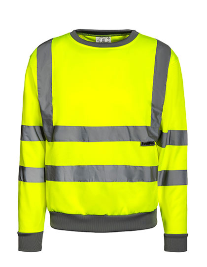 Hi-Vis Workwear Sweatshirt Limerick in Signal Yellow, Größe 3XL