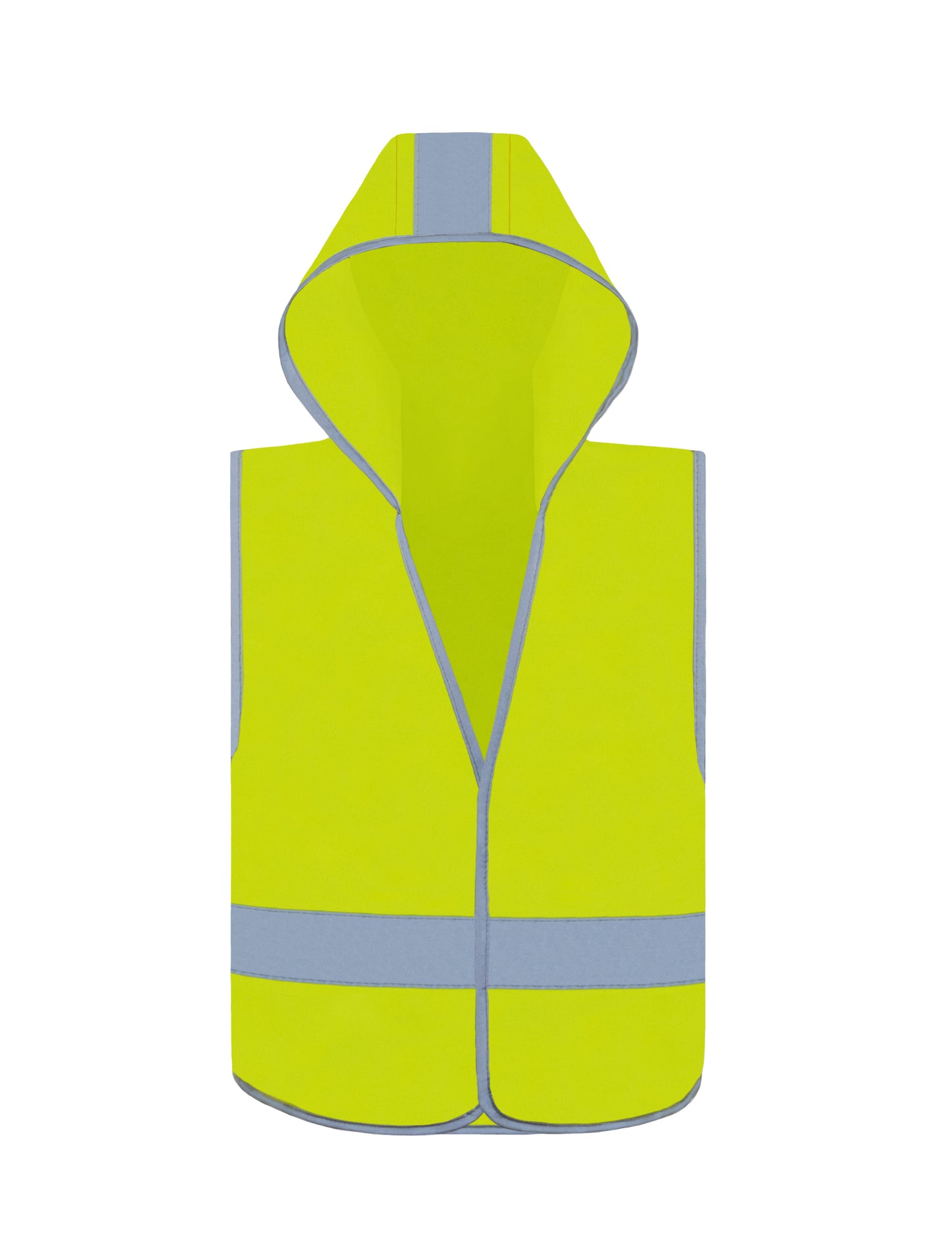 Kids´ Hooded Hi-Vis Safety Vest Odense in Signal Yellow, Größe S (7-12 years)
