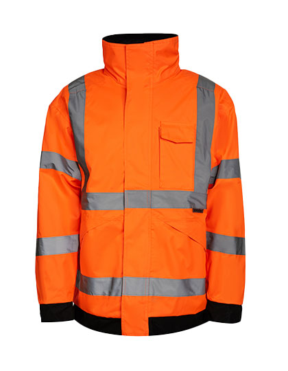 Premium Hi-Vis Rain-Jacket Tampere in Signal Orange, Größe 5XL