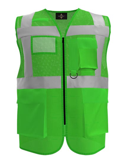 Multifunctional Hi-Vis Mesh-Vest Athens in Green, Größe 5XL