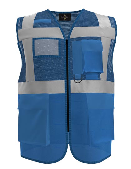 Multifunctional Hi-Vis Mesh-Vest Athens in Navy, Größe 5XL