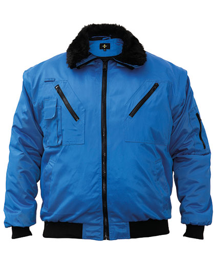 Robust 4-in-1 Workwear Pilot Jacket Oslo in Blue, Größe XS