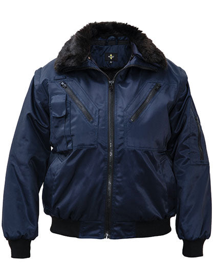 Robust 4-in-1 Workwear Pilot Jacket Oslo in Navy, Größe 4XL