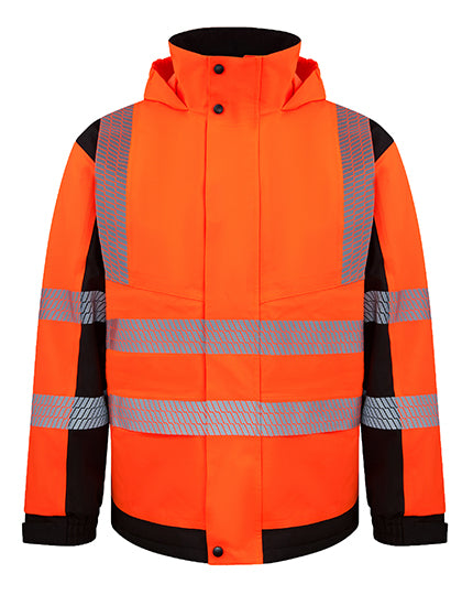 Premium Printable Hi-Vis Softshell Safety Jacket Copenhagen in Signal Orange, Größe 5XL