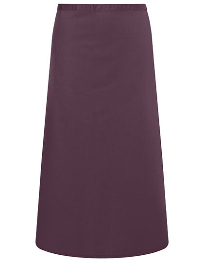Bistroschürze Basic in Aubergine (ca. Pantone 5185C), Größe 100 x 75 cm