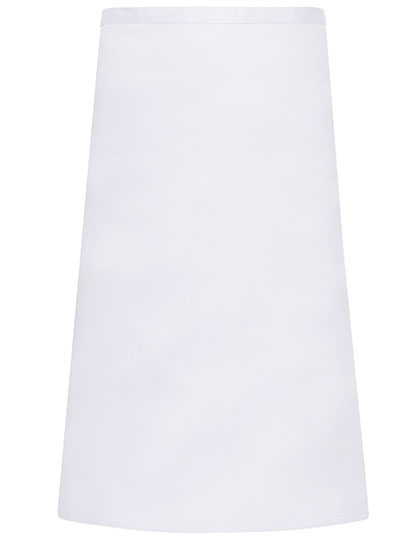 Bistroschürze Basic in White, Größe 100 x 75 cm