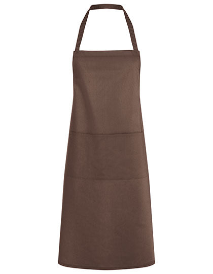 Latzschürze Denmark in Light Brown (ca. Pantone 438C), Größe 75 x 95 cm