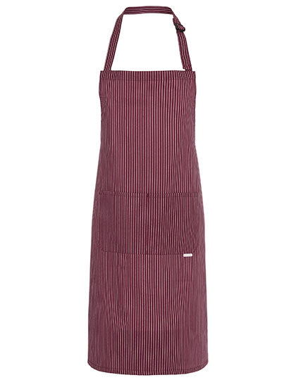 Latzschürze Carlo in Bordeaux (ca. Pantone 209C), Größe 70 x 90 cm